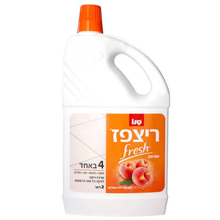 סנו ריצפז נוזל ניקוי רצפות בניחוח אפרסק - נפח 2 ליטר