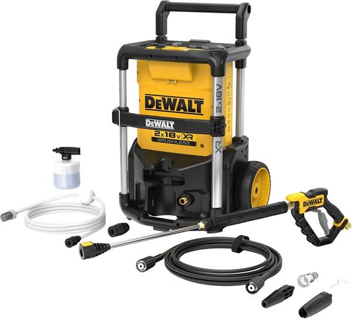 מכונת שטיפה 2X20V דיוולט עם אביזרים עוצמה 110 BAR DEWALT DCMPW1600N.2