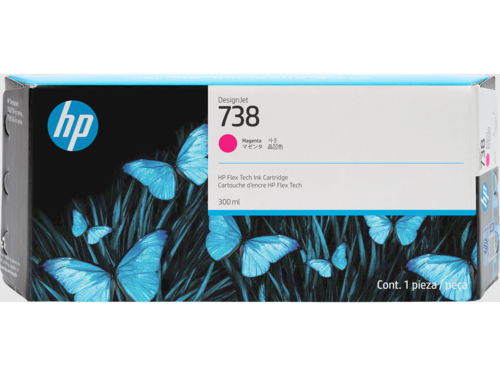 דיו אדום מקורי HP 738 676M7A (300 מ