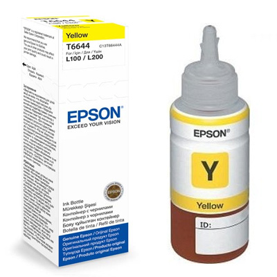 בקבוק דיו צהוב מקורי EPSON T6644 (65 מ