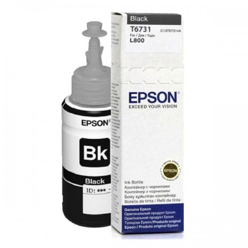 דיו למדפסת EPSON T6731 שחור מקורי (70מ