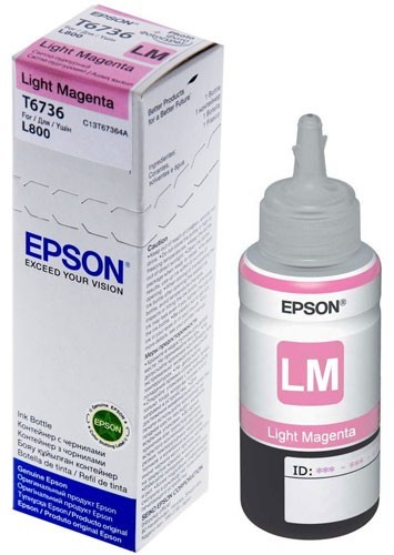 דיו למדפסת EPSON T6736 לייט מגנטה מקורי (70מ