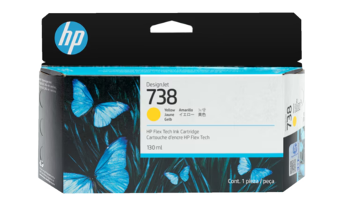 דיו צהוב מקורי HP 738 498N7A (130 מ