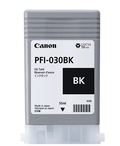 מיכל דיו מקורי canon PFI-030BK - Pigment Black (55 מ