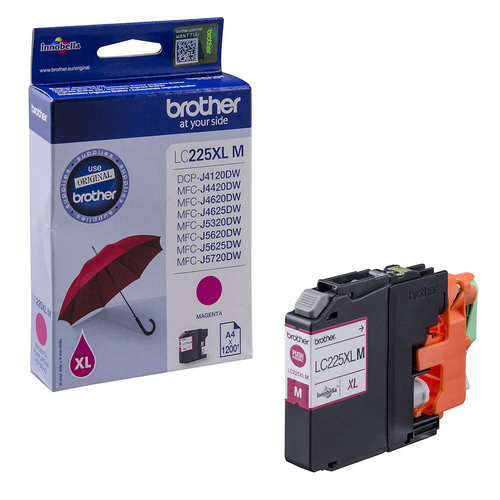 ראש דיו אדום מקורי Brother LC-225XLM (1,200 דפים)
