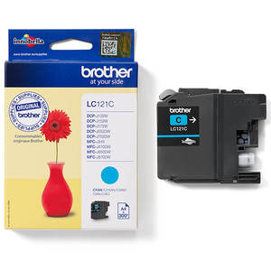 ראש דיו כחול מקורי Brother LC121C (300 דפים)
