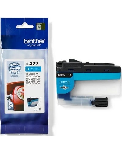 ראש דיו כחול מקורי Brother LC427C (1,500 דפים)