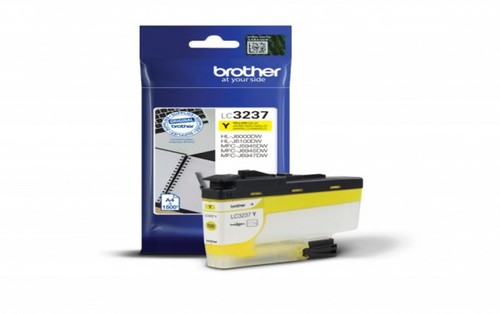 ראש דיו צהוב מקורי Brother LC3237Y (1,500 דפים)