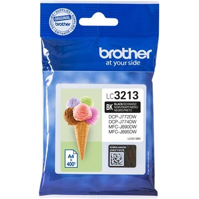 ראש דיו שחור מקורי Brother LC3213BK (400 דפים)