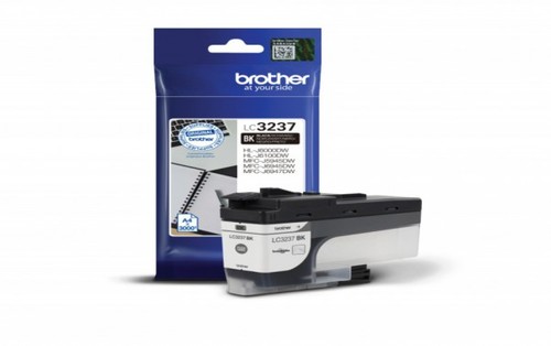 ראש דיו שחור מקורי Brother LC3237BK (3,000 דפים)