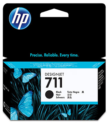 ראש דיו שחור מקורי HP 711 CZ129A (38 מ