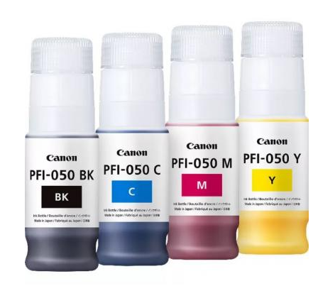 בקבוק דיו כחול מקורי CANON PFI050C (70 מ