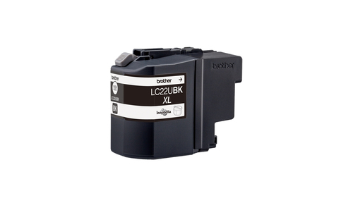 ראש דיו שחור מקורי Brother LC-22UBK XL (2,400 דפים)