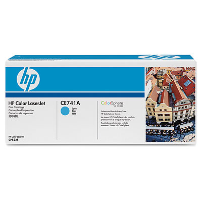 טונר כחול מקורי HP CE741AC (7,300 דפים)