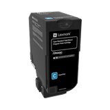 טונר כחול מקורי Lexmark 74C5HCE (12,000 דפים)