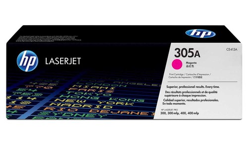 טונר לייזר אדום מקורי HP 305A CE413AM (2,600 דפים)