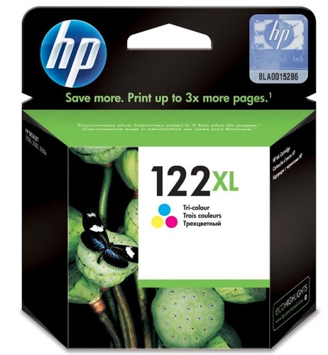 ראש דיו צבעוני מקורי HP 122XL CH564HE (330 דפים)