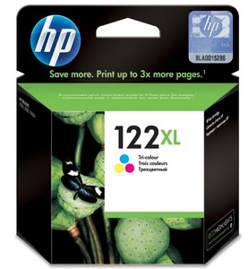 ראש דיו צבעוני מקורי HP 122XL CH564HE (330 דפים)