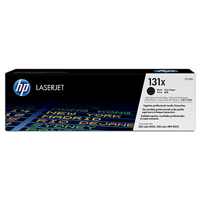טונר לייזר שחור מקורי גדול 131X - CF210XBK HP (2,400 דפים)