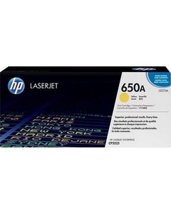 טונר צהוב מקורי HP 650A CE272AY (15,000 דפים)
