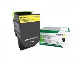 טונר צהוב מקורי Lexmark 71B50Y0 (2,300 דפים)