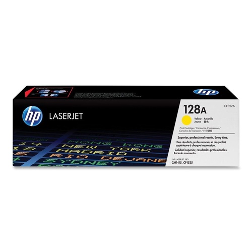 טונר צהוב מקורי HP CE322AY (1,400 דפים)