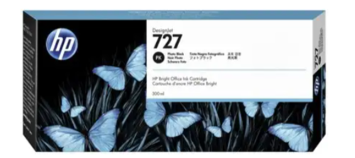 ראש דיו מקורי שחור פוטו HP 727 XL F9J79A (300 מ