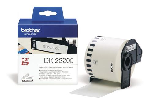 מדבקות מקוריות BROTHER DK-22205 (סרט רציף גודל תווית 62 מ