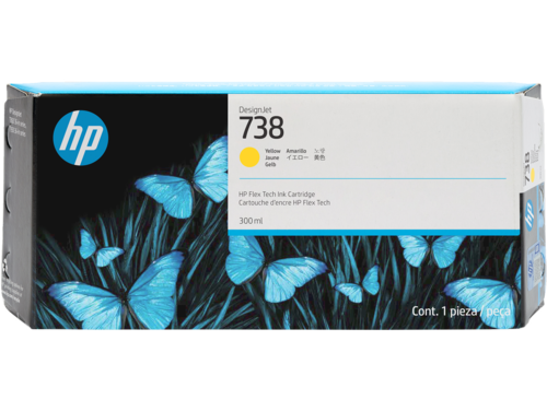 דיו צהוב מקורי HP 738 676M8A (300 מ