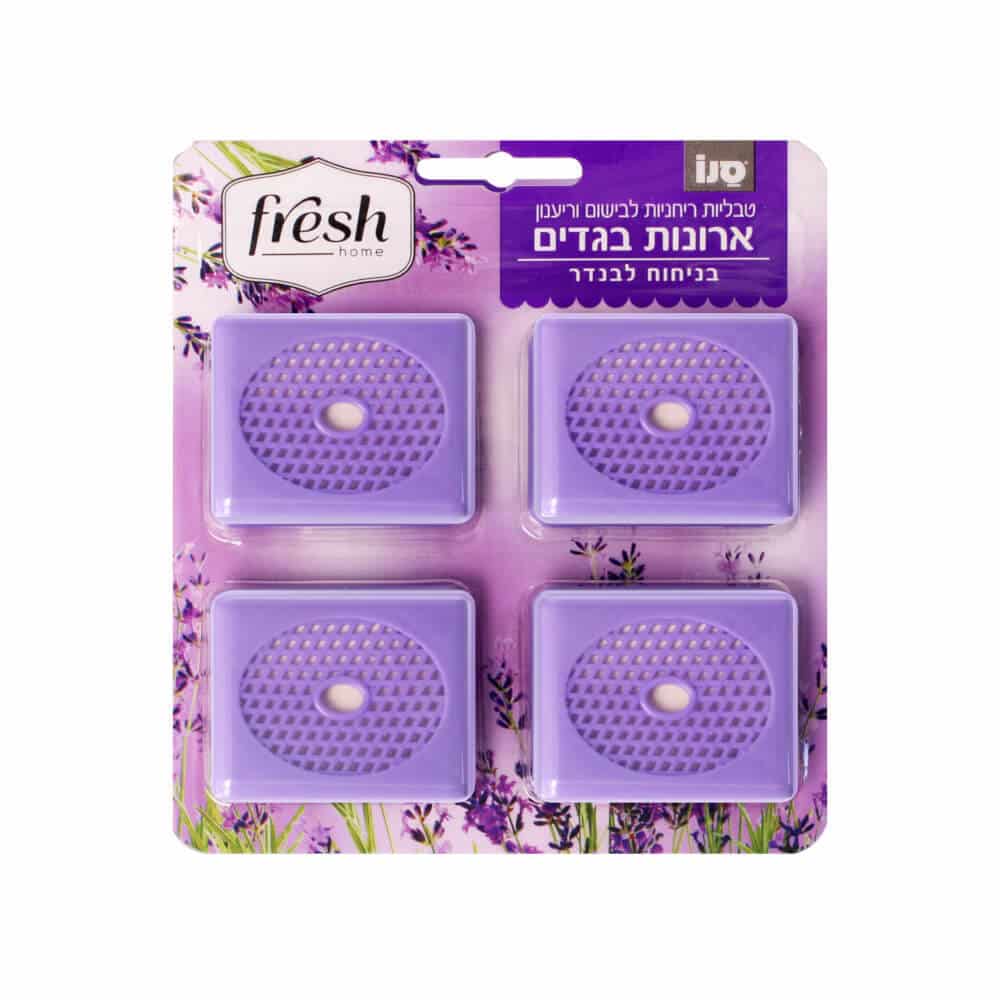 סנו - פרש ארון פרש בניחוח לבנדר - סך הכל 4 יחידות במארז