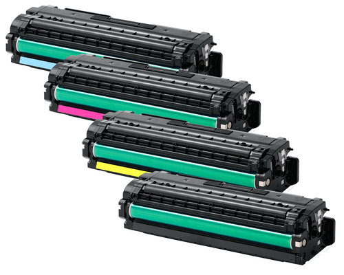סט טונרים תואמים Samsung CLT-C506L / CLT-K506L / CLT-M506L / CLT-Y506L(תפוקת דפים בשחור 6,000 דף, בצבע 3,500 דף)