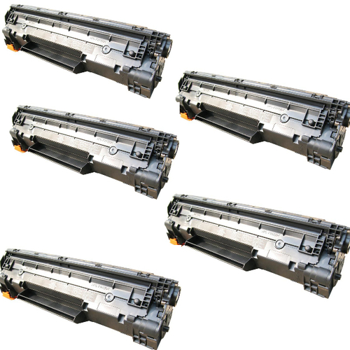 מארז חסכון 5 טונרים תואמים HP CE285A/CRG725/CB435A/CB436A - CE278A/CRG728/CRG726 (10,000 דפים)