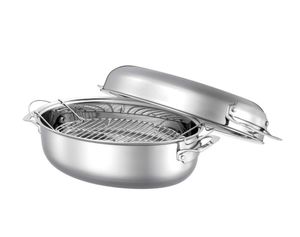 רוסטר עם רשת צלייה 25*38 ס”מ 7 ליטר 3PLY TRIO סולתם