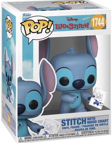 פופ! סטיץ’ עם טבלת מצב רוח #1744 – לילו וסטיץ’ | Funko Pop! Stitch with Mood Chart #1744 – Lilo & Stitch