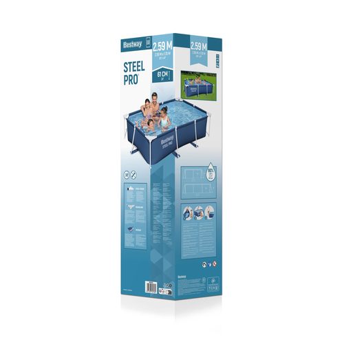 בריכת מלבנית 2.59X1.70×43 דגם :56403 Bestway