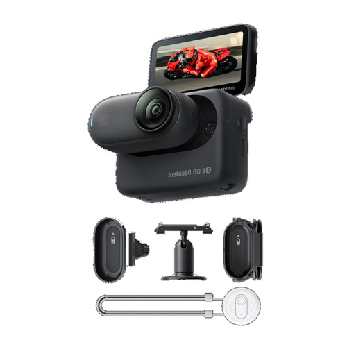 קיט מצלמת אקסטרים Insta360 GO 3S Motorcycle In Helmet POV- יבואן רשמי