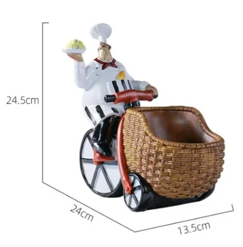 מעמד לבקבוק יין בעיצוב טבח