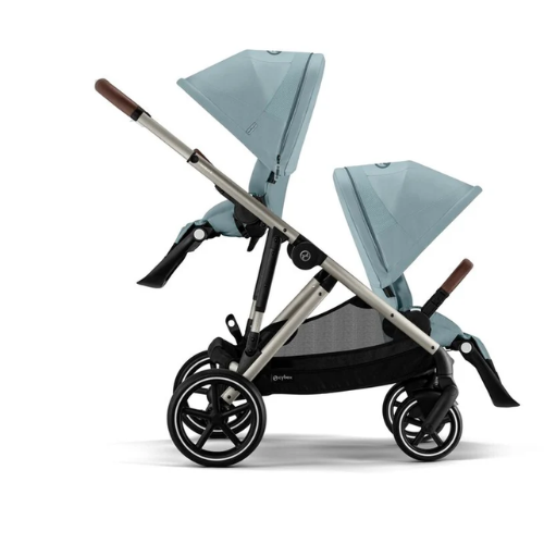 עגלת תינוק לתאומים / אחים Gazelle S2 כחול Stormy Blue סייבקס