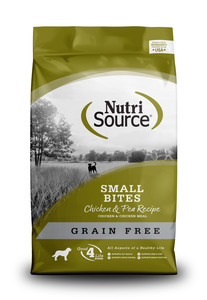 נוטרי סורס כלב מיני עוף ללא דגנים 5.4 ק"ג -   Nutrisource מזון יבש לכלבים מכל הגילאים