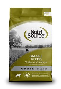 נוטרי סורס כלב מיני עוף ללא דגנים 1.8 ק"ג -   Nutrisource מזון יבש לכלבים מכל הגילאים