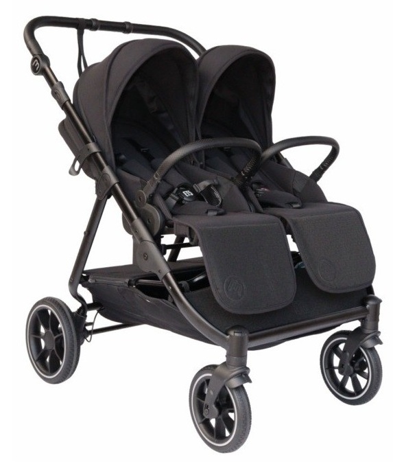 עגלת תאומים צרה בייבי מונסטרס Easy Twin 5 עם מושבים דו-כיווניים נפרדים בייבי מונסטרס-Baby Monsters  צבע שחור