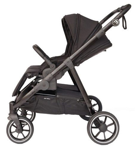 עגלת תאומים צרה בייבי מונסטרס Easy Twin 5 עם מושבים דו-כיווניים נפרדים בייבי מונסטרס-Baby Monsters  צבע שחור