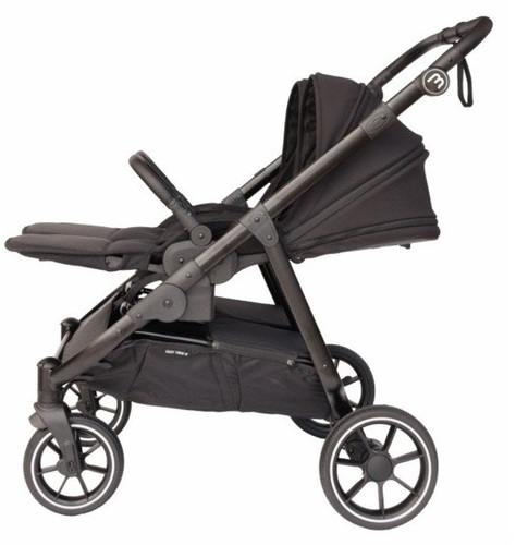 עגלת תאומים צרה בייבי מונסטרס Easy Twin 5 עם מושבים דו-כיווניים נפרדים בייבי מונסטרס-Baby Monsters  צבע שחור