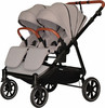 עגלת תאומים צרה בייבי מונסטרס Easy Twin 5 עם מושבים דו-כיווניים נפרדים בייבי מונסטרס-Baby Monsters  צבע אפור
