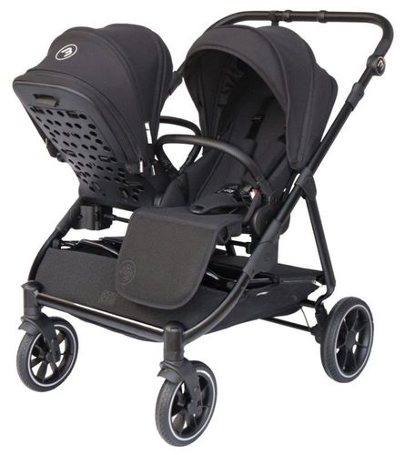עגלת תאומים צרה בייבי מונסטרס Easy Twin 5 עם מושבים דו-כיווניים נפרדים בייבי מונסטרס-Baby Monsters  צבע אפור