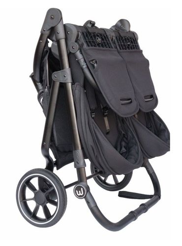 עגלת תאומים צרה בייבי מונסטרס Easy Twin 5 עם מושבים דו-כיווניים נפרדים בייבי מונסטרס-Baby Monsters  צבע מרווה
