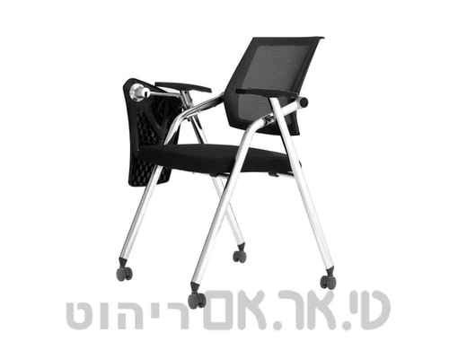 כיסא שהם עם שולחן כתיבה מתקפל – פתרון ישיבה חכם לכיתות, הדרכות וחדרי ישיבות