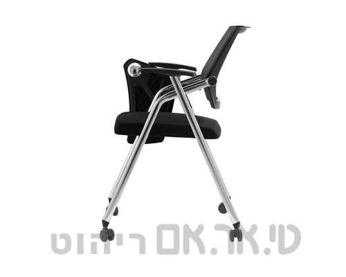 כיסא שהם עם שולחן כתיבה מתקפל – פתרון ישיבה חכם לכיתות, הדרכות וחדרי ישיבות