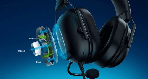 אוזניות גיימינג צבע לבן Razer BlackShark V2 X PlayStation
