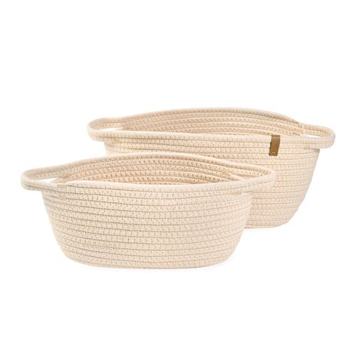 זוג סלסלות בז' Laura Mountain 